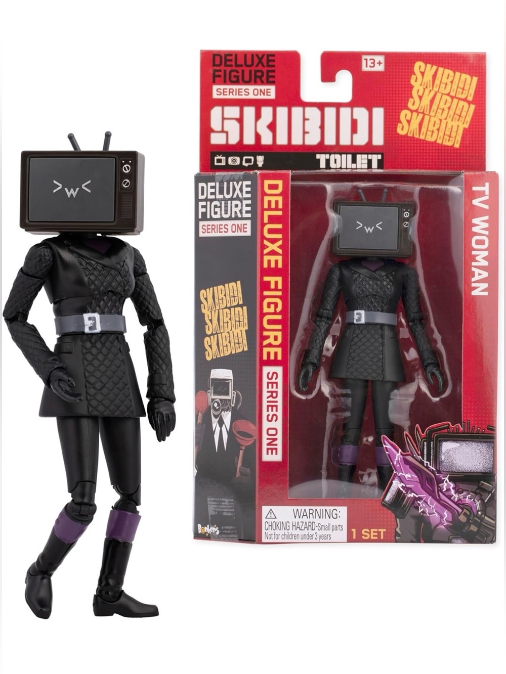 Skibidi Toilet TV Woman Deluxe Figure Series One Action Figure Brand New